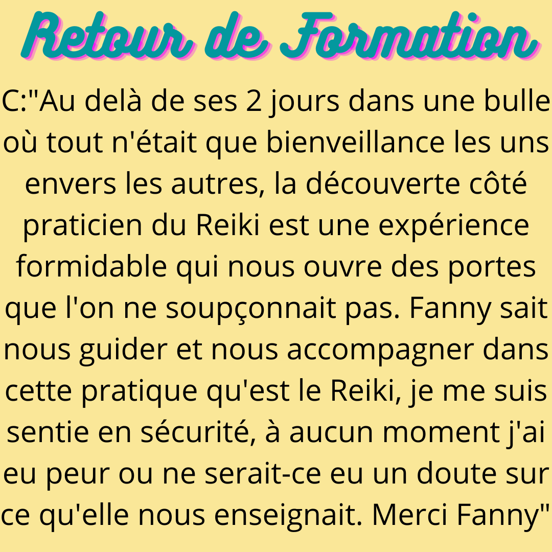 Un stage riche en decouvertes des decouvertes humaines mais aussi des decouvertes de soi de ses capacites pour certaines insoupconnees fanny dispense une formation a son image avec